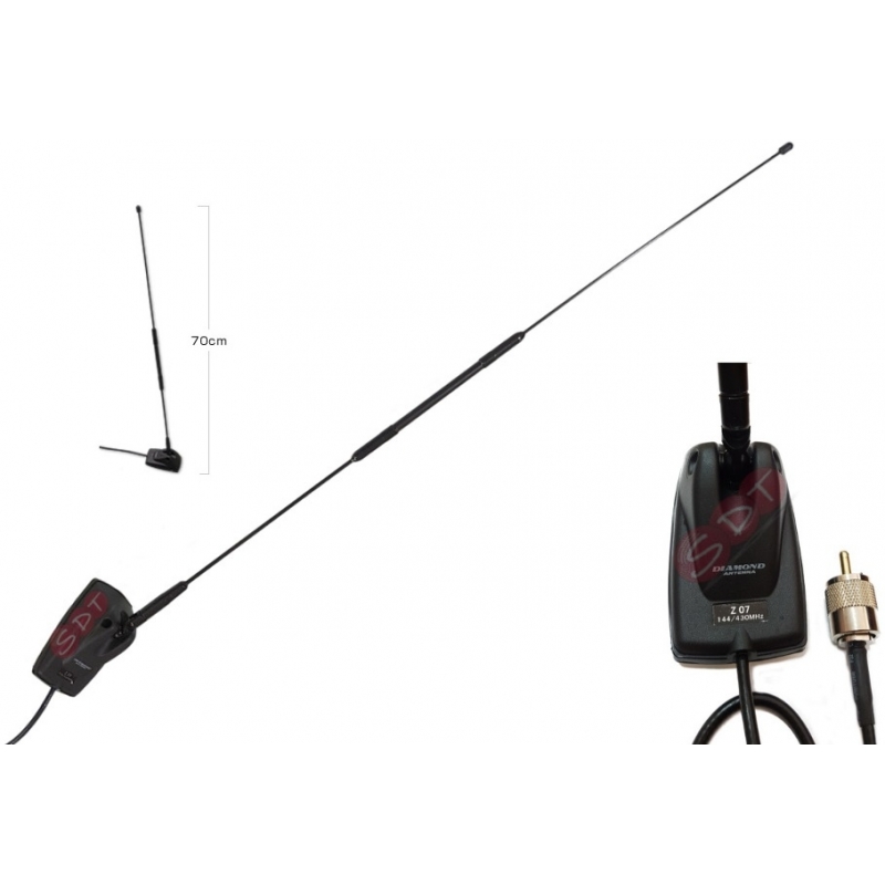 DIAMOND "ORIGINALE" MR77S ANTENNA CON BASE 144/430MHz CONN