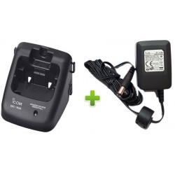 ICOM BC-166+BC-147SE "ORIGINALE" CARICABATTERIE LENTO DA TAVOLO X IC-M71, IC-M72, IC-M73