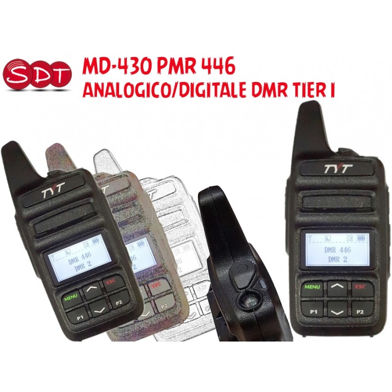 MD-430 PMR 446 UHF ANALOGICO/DIGITALE DMR TIER I MD-430 PMR 446 UHF ANALOGICO/DIGITALE DMR TIER I