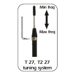SIRIO T 27 ANTENNA CB VEICOLARE, FREQUENZA 26.5-28.5 Mhz TARABILE