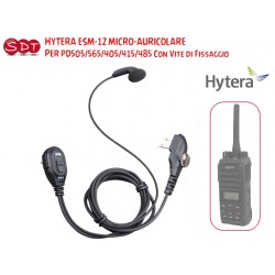 PJD-1303CT MICRO-AURICOLARE CON SUPPORTO CAVO SPIRALATO TRASPARENTE PER MOTOROLA GP-300/110 MIDLAND G15/18