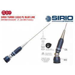 SIRIO TURBO 1000 PL BLUE LINE ANTENNA VEICOLARE - 27…28.5 MHz Tarabile