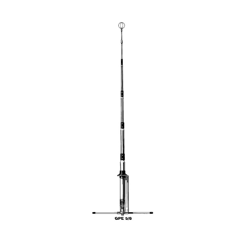Sirio Antenne GAINMASTER, Antenna CB Fissa 5/8 λ Center Feed Vertical