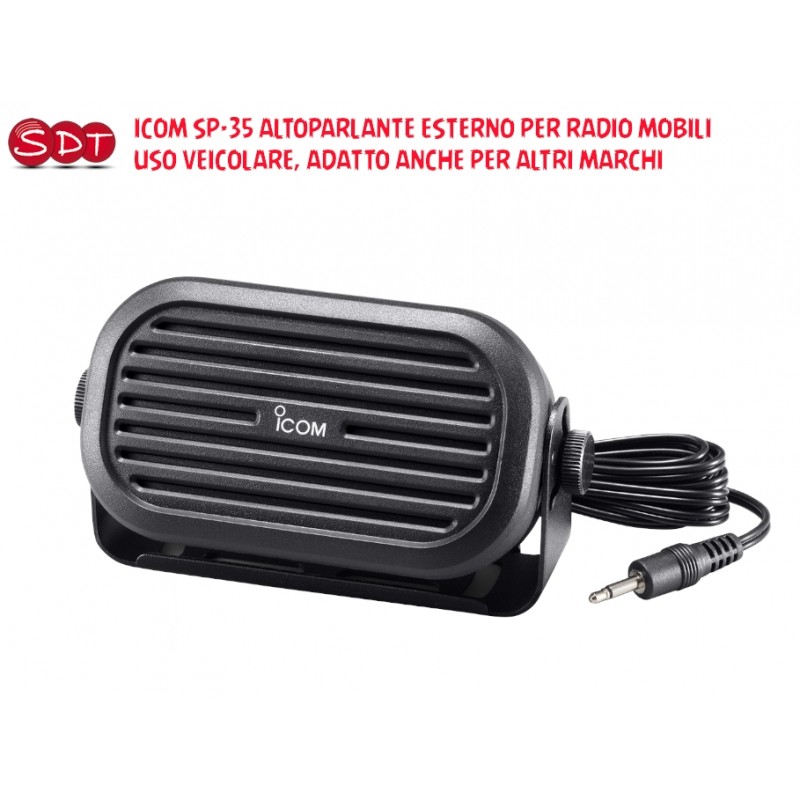 ICOM SP-35 ALTOPARLANTE ESTERNO PER RADIO MOBILI USO VEICOLARE ADATTO ANCHE PER ALTRI MARCHI