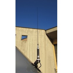 Kit CB SIRIO KIT1 FLEX-LOG 3, BASE 3/8", SUPPORTO ANTENNA INOX, CAVO 4MT RG 58