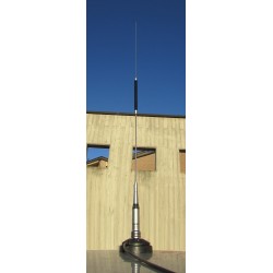Kit CB SIRIO KIT1 FLEX-LOG 3, BASE 3/8", SUPPORTO ANTENNA INOX, CAVO 4MT RG 58