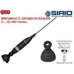 Proxel HH-N2RS Antenne Bi-Bande Phantom VHF-UHF 136-174/400-470 MHz Avec Base Aimantée