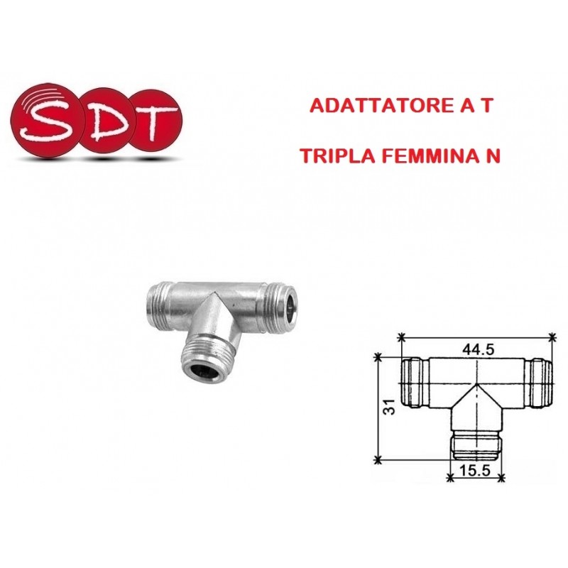 ADATTATORE N A T TRIPLA FEMMINA