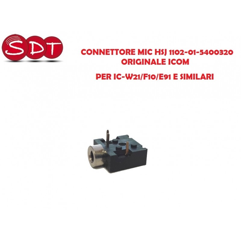 CONNETTORE MIC HSJ 1102-01-5400320 ORIGINALE ICOM PER IC-W21/F10/E91 E SIMILARI