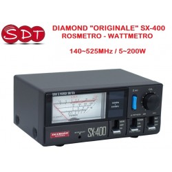 DIAMOND "ORIGINALE" SX-400 ROSMETRO - WATTMETRO 140~525MHz / 5~200W