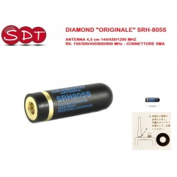 DIAMOND "ORIGINALE" SRH-805S ANTENNA 4,5 cm 144/430/1200 MHZ RX: 150/300/450/800/900 MHz - CONNETTORE SMA