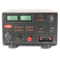 PROXEL 6035L ALIMENTATORE LINEARE A TRASFORMATORE DIGITALE 32Amp. TENSIONE REGOLABILE 1,5-15 Volt 