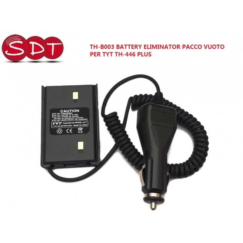 TH-B003 BATTERY ELIMINATOR PACCO VUOTO PER TYT TH-446 PLUS