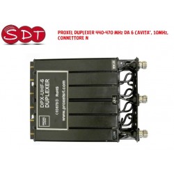 PROXEL DUPLEXER 440-470 MHz DA 6 CAVITA', 10MHz, CONNETTORE N