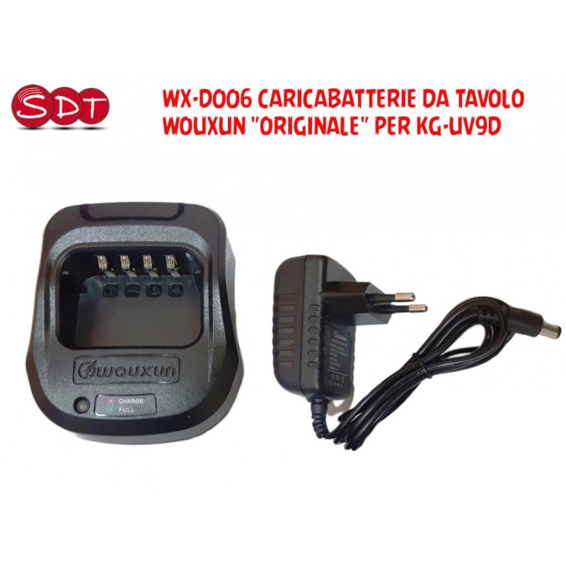 WX-D006 CARICABATTERIE DA TAVOLO WOUXUN "ORIGINALE" PER KG-UV9D