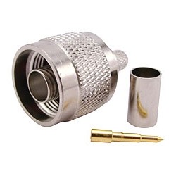 CONNETTORE N MASCHIO A CRIMPARE PER RG-8 MINI, RG 8/XX