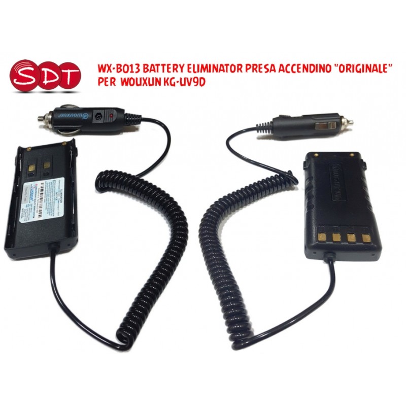WX-B013 BATTERY ELIMINATOR PRESA ACCENDINO "ORIGINALE"  PER  WOUXUN KG-UV9D