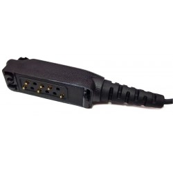 PJD-1307C MICRO-AURICOLARE CON CONNETTORE 2,5mm E SUPPORTO, CAVO SPIRALATO PER MIDLAND/ALAN/BRONDI/INTEK