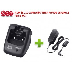 ICOM BC-193 "ORIGINALE" CARICA BATTERIA RAPIDO DA TAVOLO X IC-V80E, T70E, F3002/F4002, F3102D, F4102D, IC-F27SR