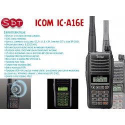 ICOM IC-A16E, RICETRASMETTITORE PORTATILE AERONAUTICO VHF